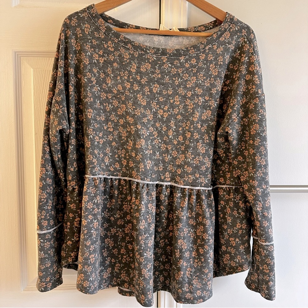 Dress Up Babydoll Floral Top